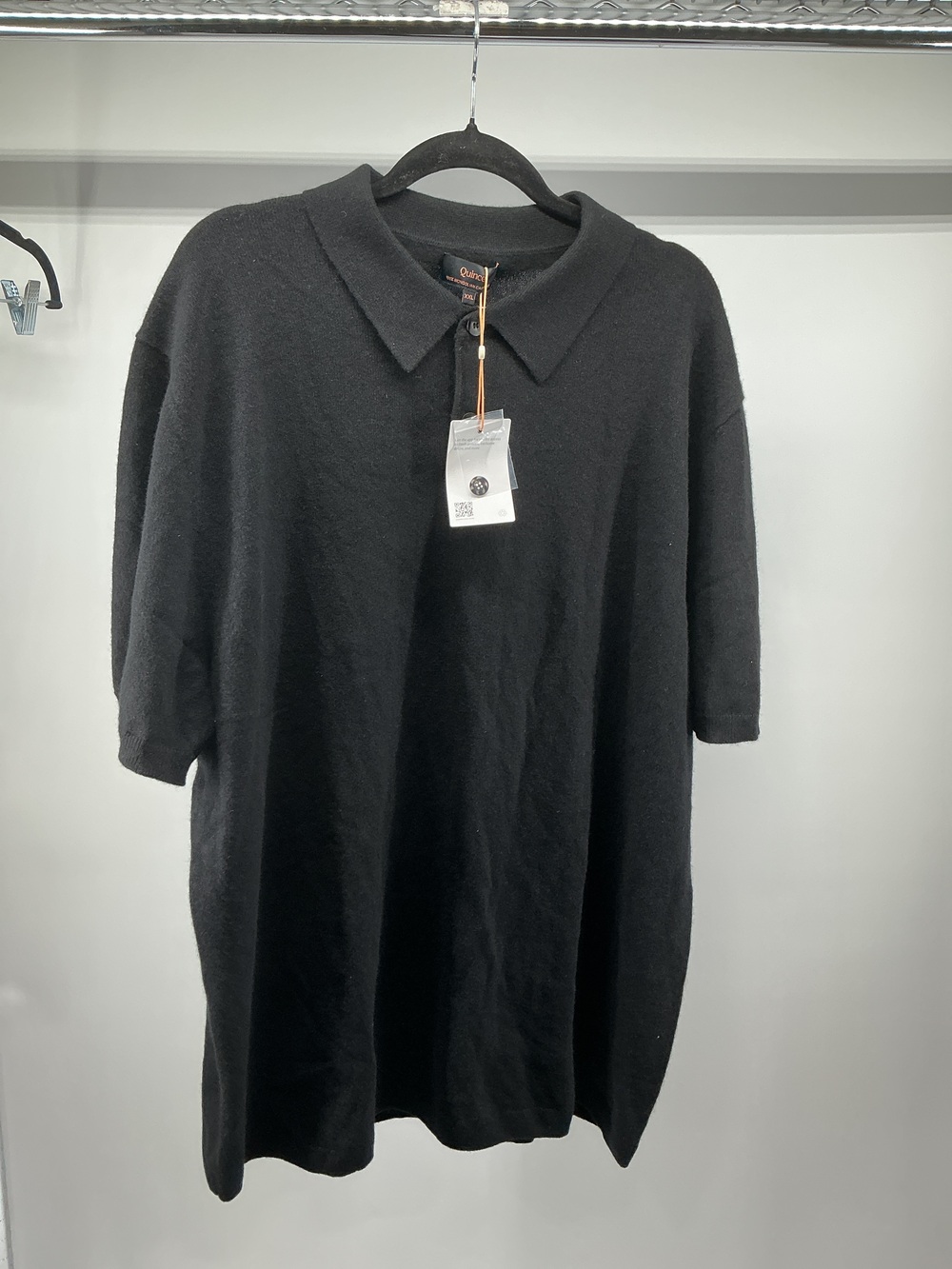 100% Mongolian Cashmere Short Sleeve Polo Sweater